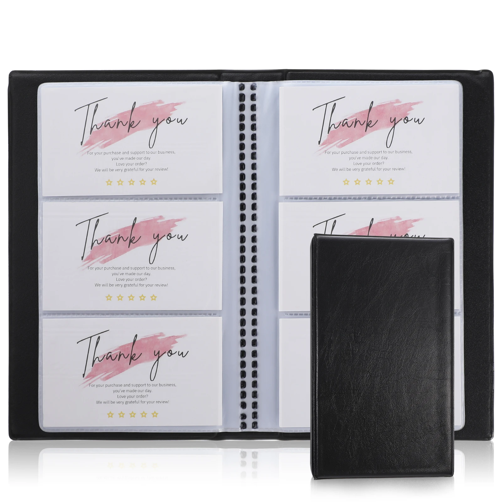 

120pcs Business for Desk with 240 Capacity Lightweight Portable Card Organizer Wallet Pu Business Card Book Man