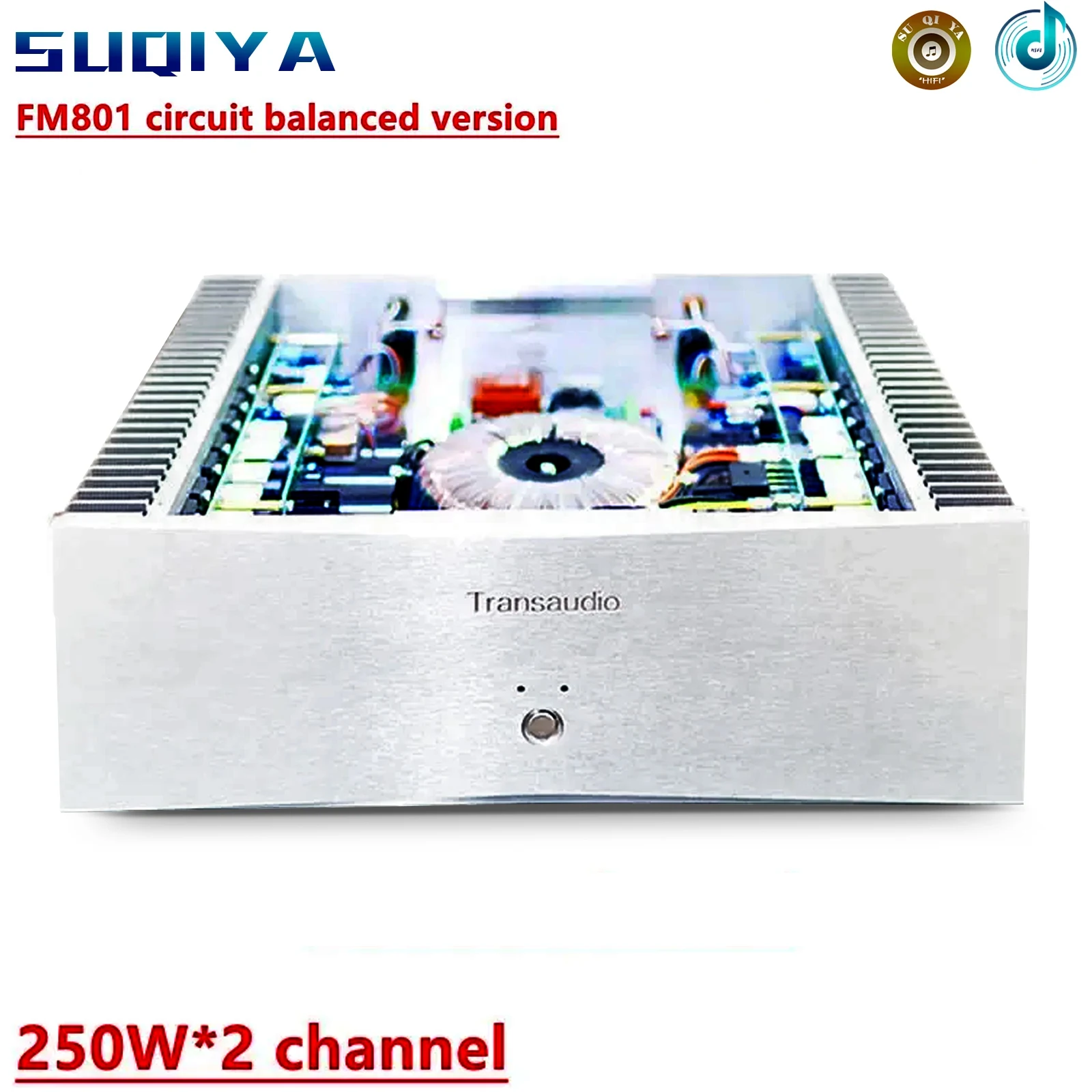 

HIFI AMP FM801 circuit 250W*2 channel balanced version pure post-level audio power amplifier