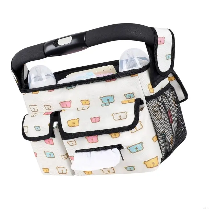 

M89C Baby Strollers Accessory Portable Pram Cart Hanging Bag Storage Solution Fit Most Pushchair Frames and Handle