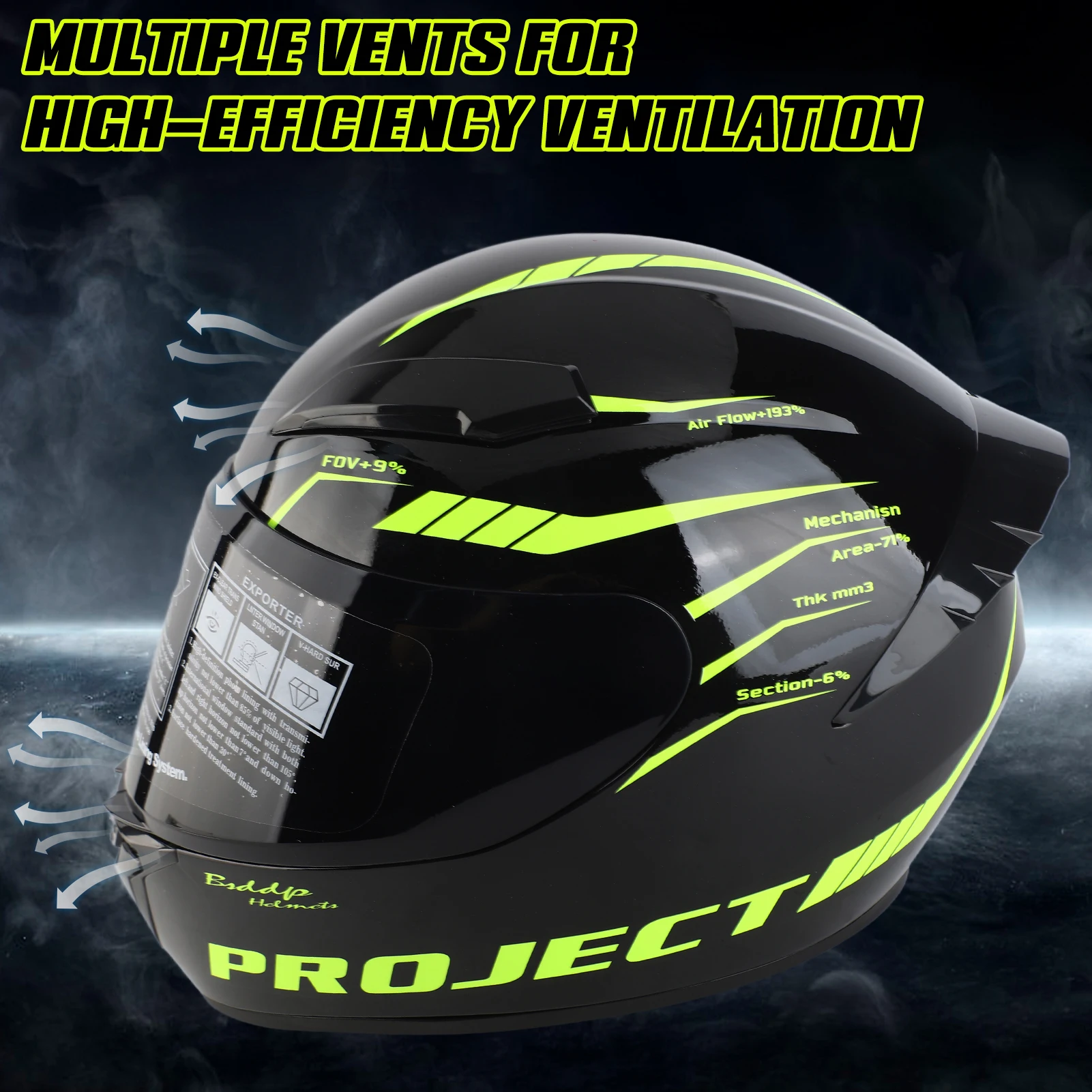 

Full Face Motorcycle Helmet Anti Fog Motorcycle Helmet Street Bike Helmet Unisex