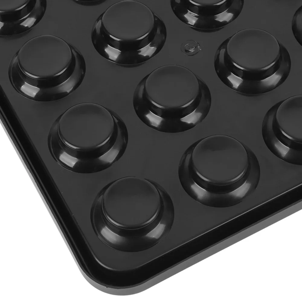 

Бильярдные аксессуары, пластиковый лоток для бильярдных шаров, 16-отверстий, черный лоток для хранения бильярдных шаров, лоток для шаров для бассейна, домашнее использование