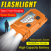 Powerful Pocket Torch Light Magnetic Flashlight Super Bright LED Multifunctional Linterna COB LED EDC Mini Keychain Flashlight