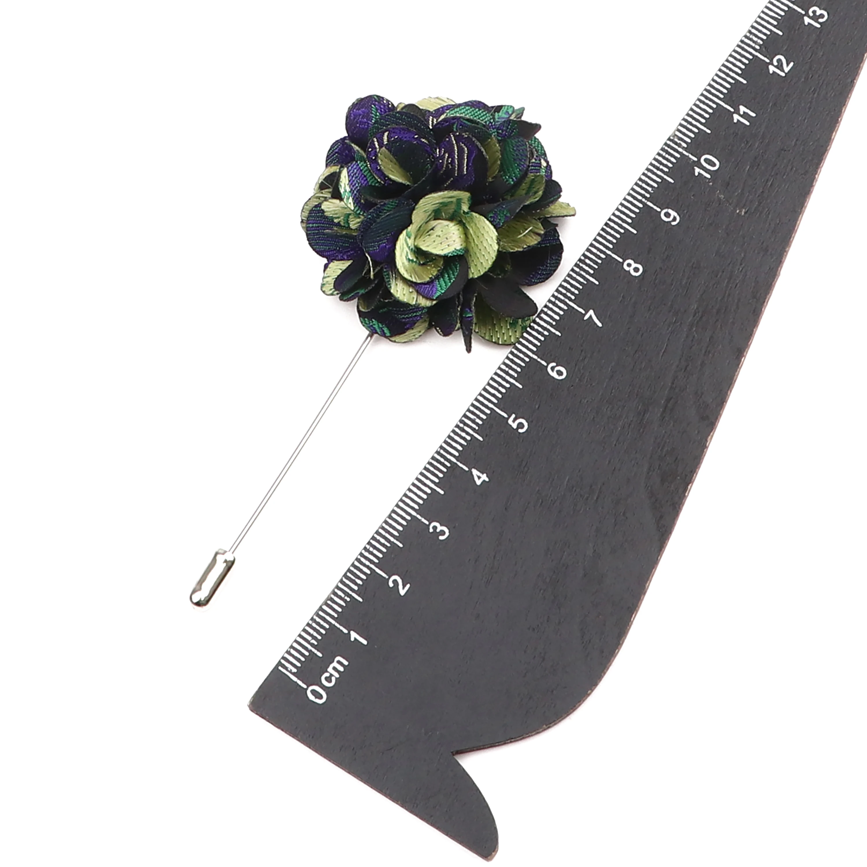 Mens Suit Tuxedo Flower Lapel Pin Rose Floral Star Pattern Long Neddle Fabric Corsage Collar Brooch For Party Wedding Accessory