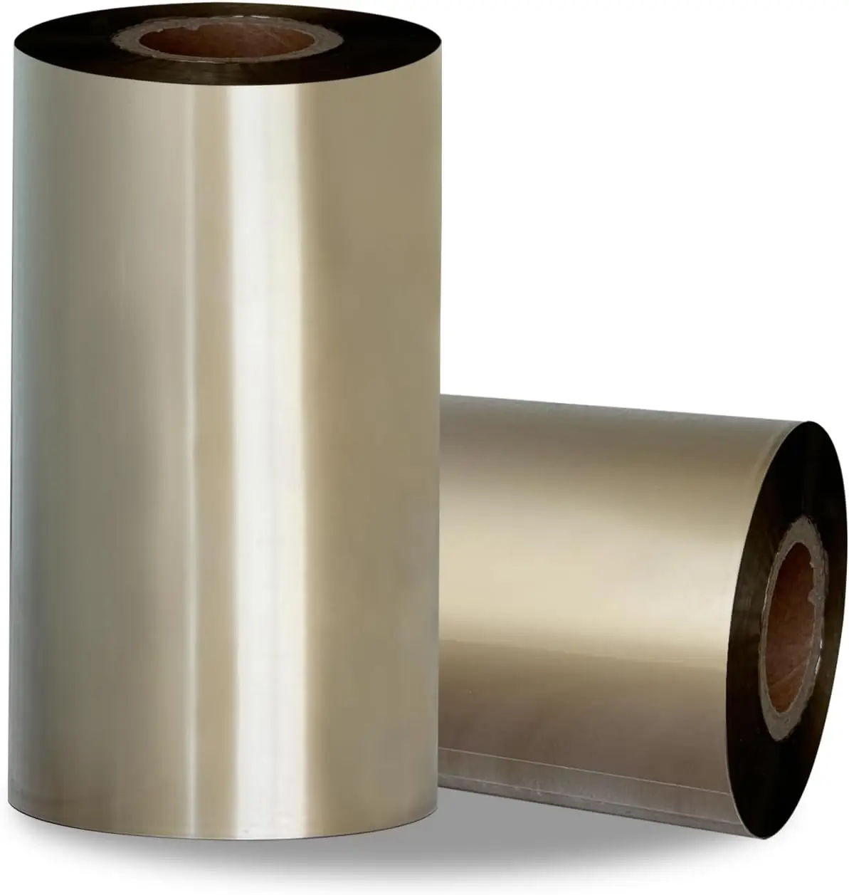 Gold Silver Ribbon 40 50 70 80 90 100 110mm 300m Barcode Printer Thermal Transfer Printing Label Gold Silver Wax Ribbon