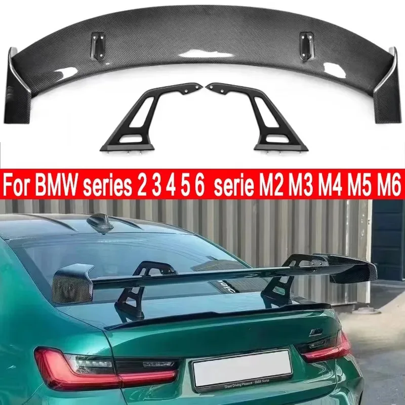 

For BMW 2 Series M2 F22 F87 G87 Carbon Fiber Tail fins Rear Trunk Spoiler Guide Wing Rear Wing Car Trunk Diverter Body Kit
