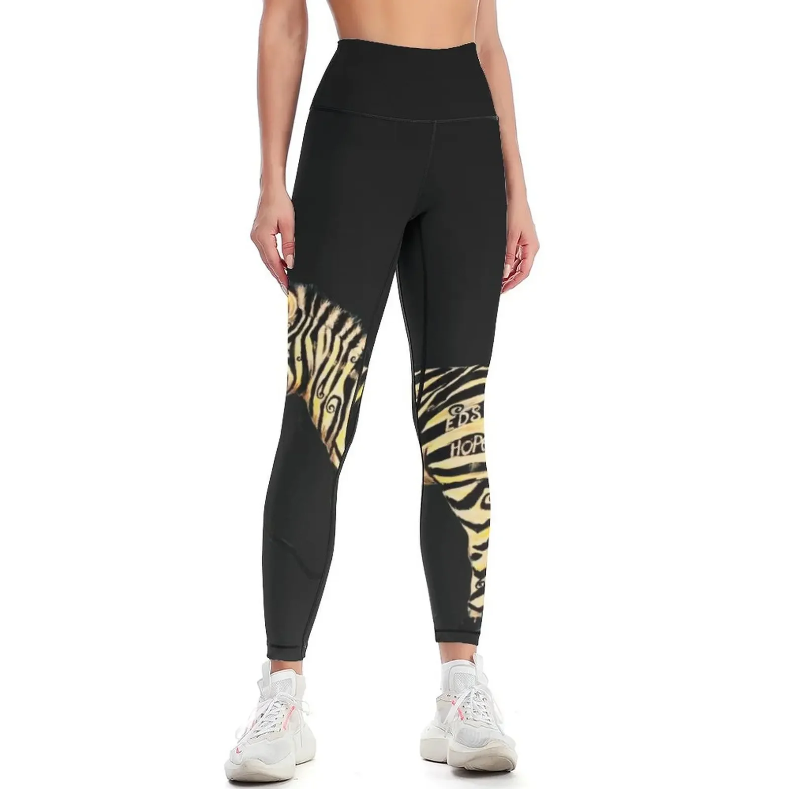 

EDS Hope Zebra - Keeping It Together Blank Background Leggings gym wear for fitness sport legging Womens Leggings