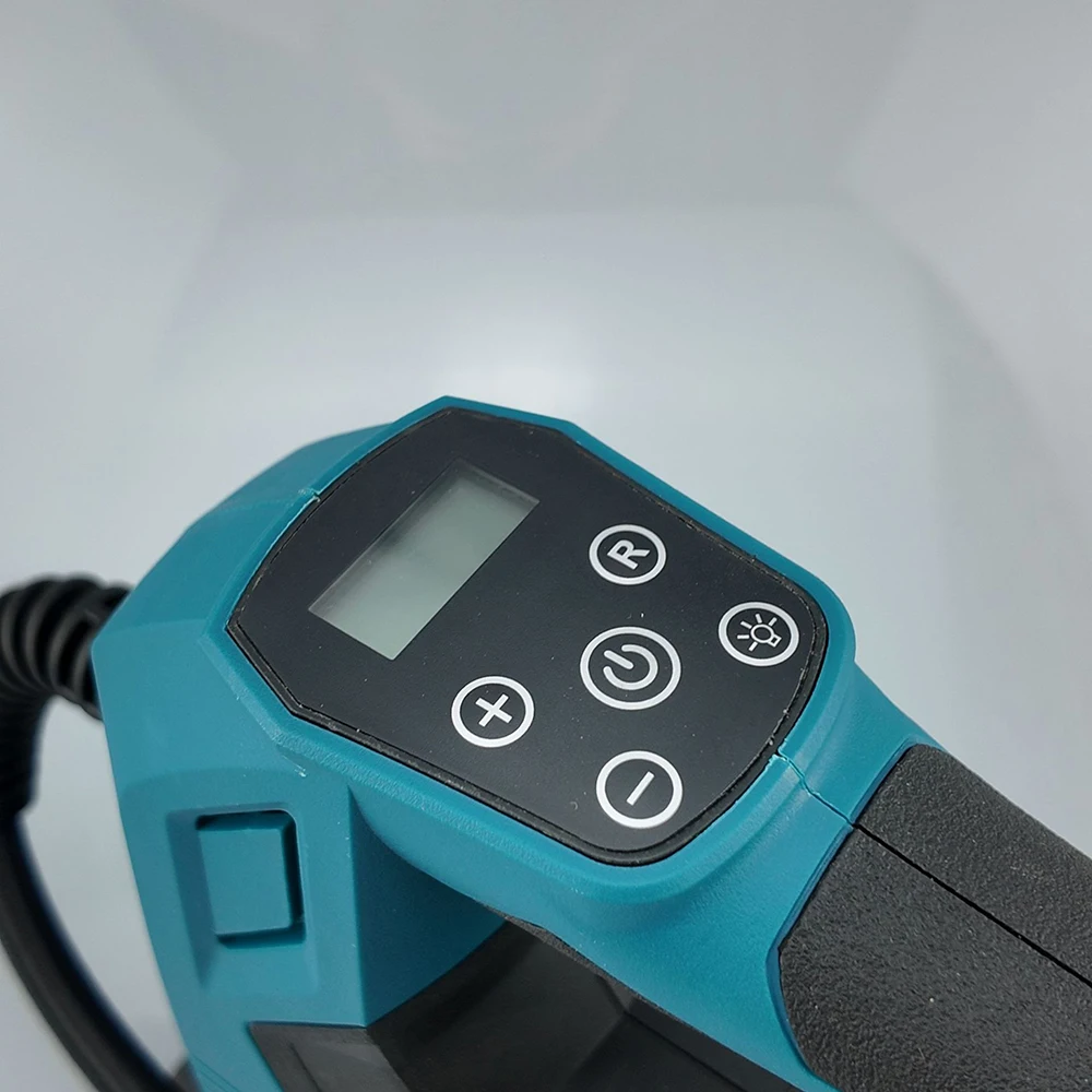 เครื่องสูบลมยางรถยนต์แบบพกพา ใช้กับแบตเตอรี่ Makita 18V ปั๊มลมไฟฟ้าไร้สาย สำหรับรถยนต์ จักรยาน ลูกบอล