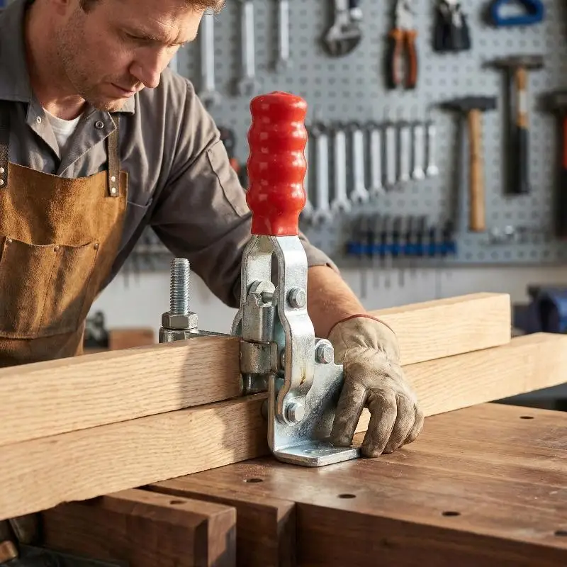 Professional Woodworking Clamp Heavy Duty Vertical Quick Release Tool for Workbench Construction