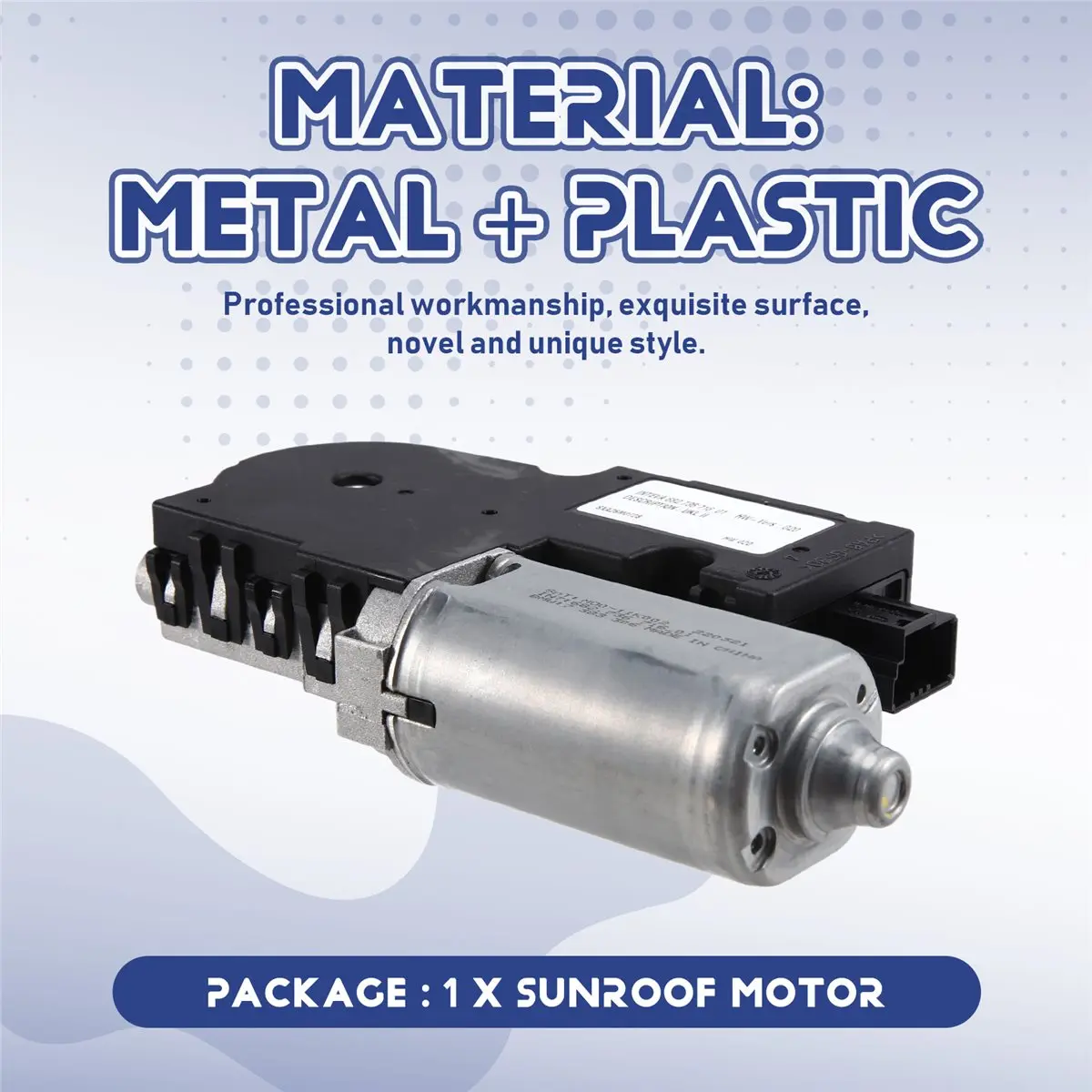 #28V Sunroof Motor,54107391782 Car Sunroof Motor for BMW X1 F48 2' F45 F46 2014-2020 (Metal+Plastic)