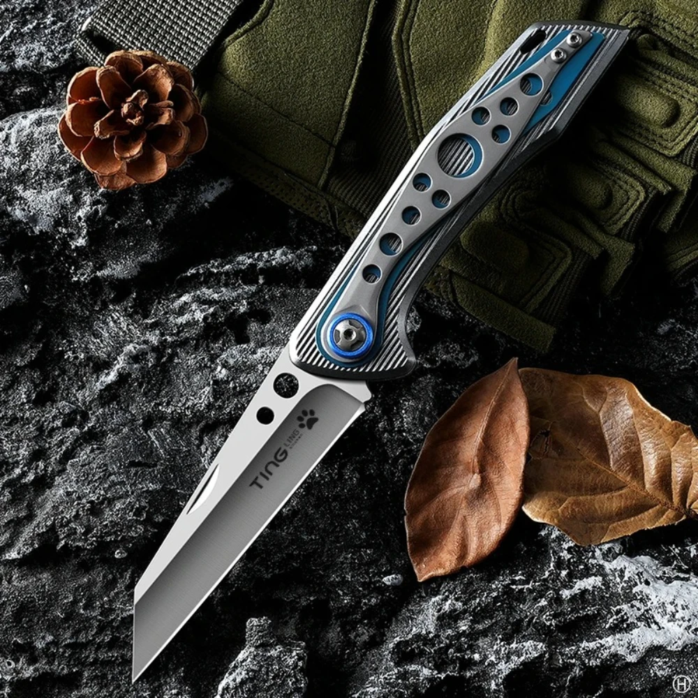 Multi-functional Folding Knife Outdoor Adventure Stainless steel Cutting Knife Pocket Knife Camping Knife High Hardness Small Kn