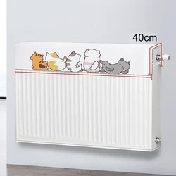 Cubierta antipolvo para radiador, tela de felpa suave, cubierta para calentador eléctrico a prueba de polvo para el hogar, 60cm, 80cm, 100cm, 160cm y 180cm