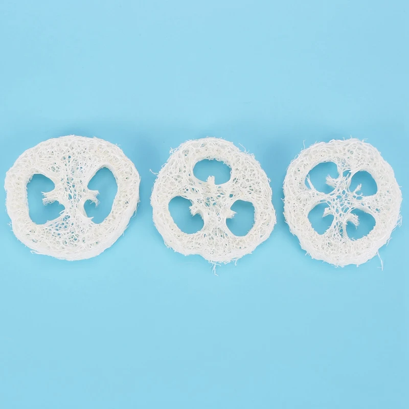 4-6Cm Wide 500Pcs/Lot Natural Loofah Slice DIY Customize Soap Tools,Cleaner,Sponge Scrubber,Facial Soap Holder