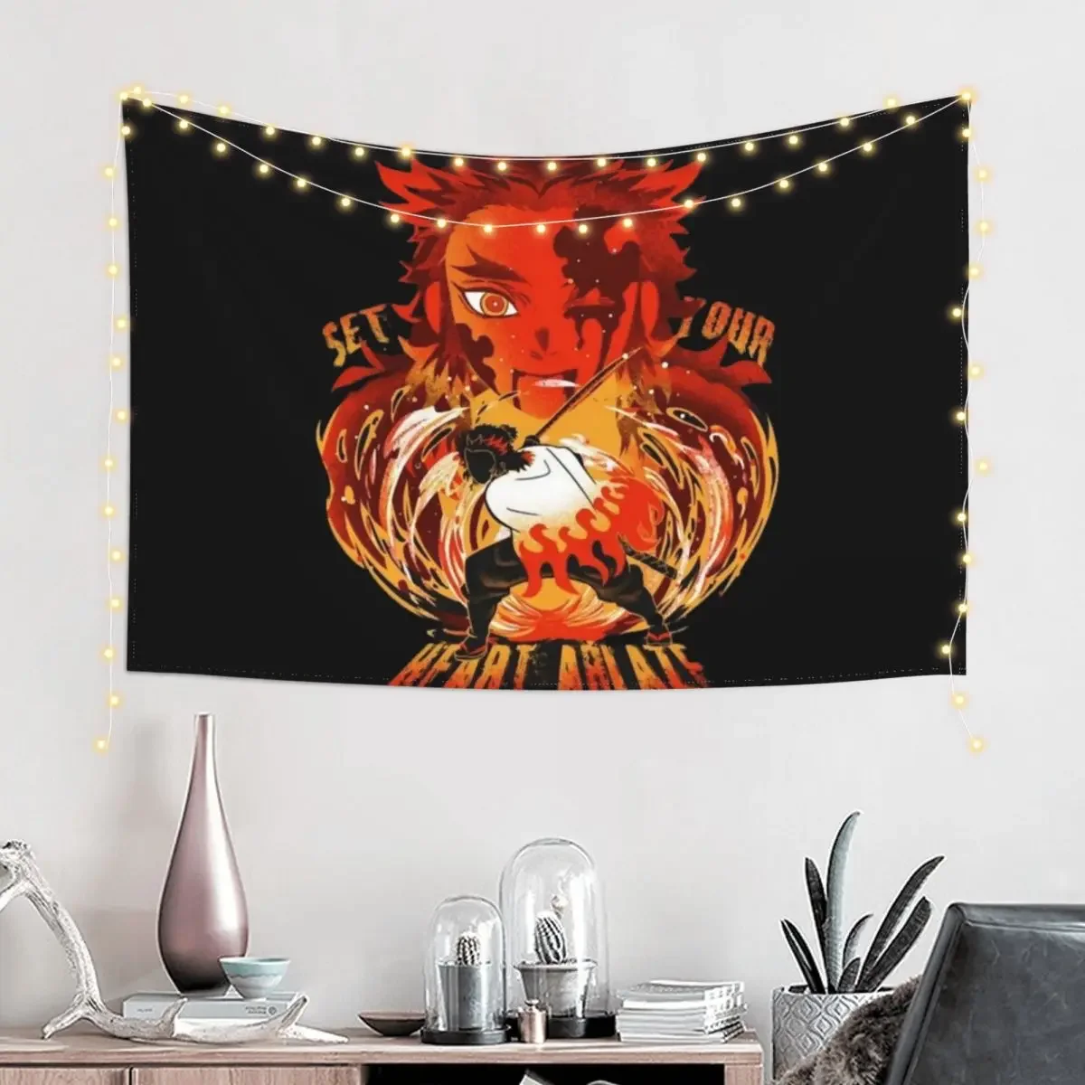 Set Your Heart Ablaze Tapestry Home Decorations Home Decoration Accessories Tapestry