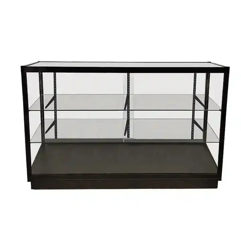 

custom.70inch Showcase Smoke Display Cabinets aluminumTempered Glass display counter lockable glass door display cabinet for smo