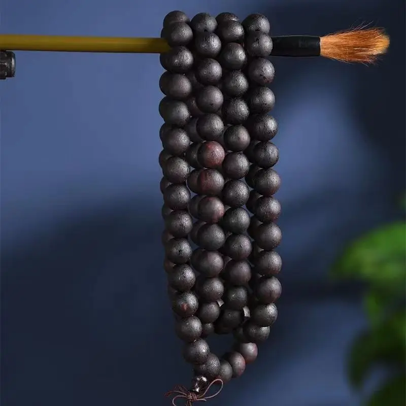 Myanmar Lobular Bracelet Drop 108 Beads Submerged Cooked Knot Flax Silk Coconut Fragrance Milk Batch