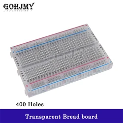 Transparent mini bread board / breadboard 8.5CM x 5.5CM 400 holes DIY