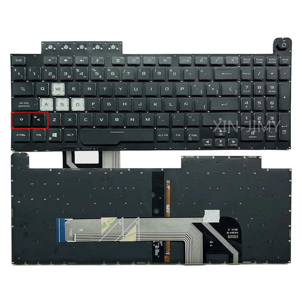 

XIN-Spanish Backlit Keyboard for ASUS FX506 FX506U FX506IH FX506L FX506LI FA506 FA506Q FA506U FX706 FX706U FX706II FX706LI FA706