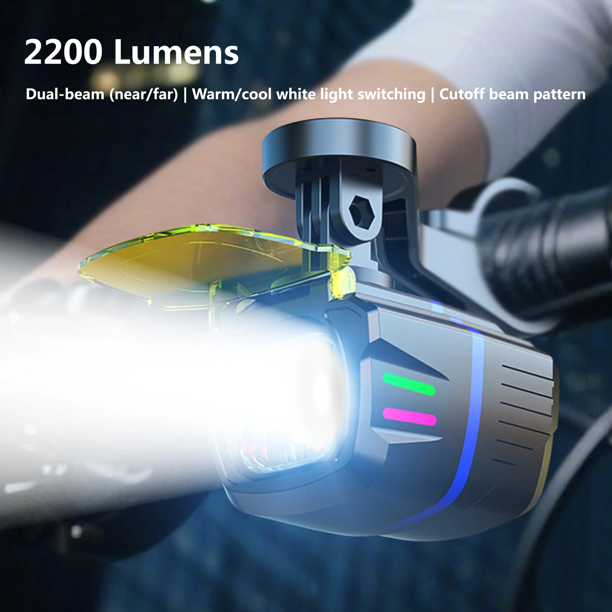 

Беспроводной дистанционный подъемный велосипедный фонарь, 2200 люмен, подъемная передняя фара, MTB, горный велосипед, дорожные велосипедные фары