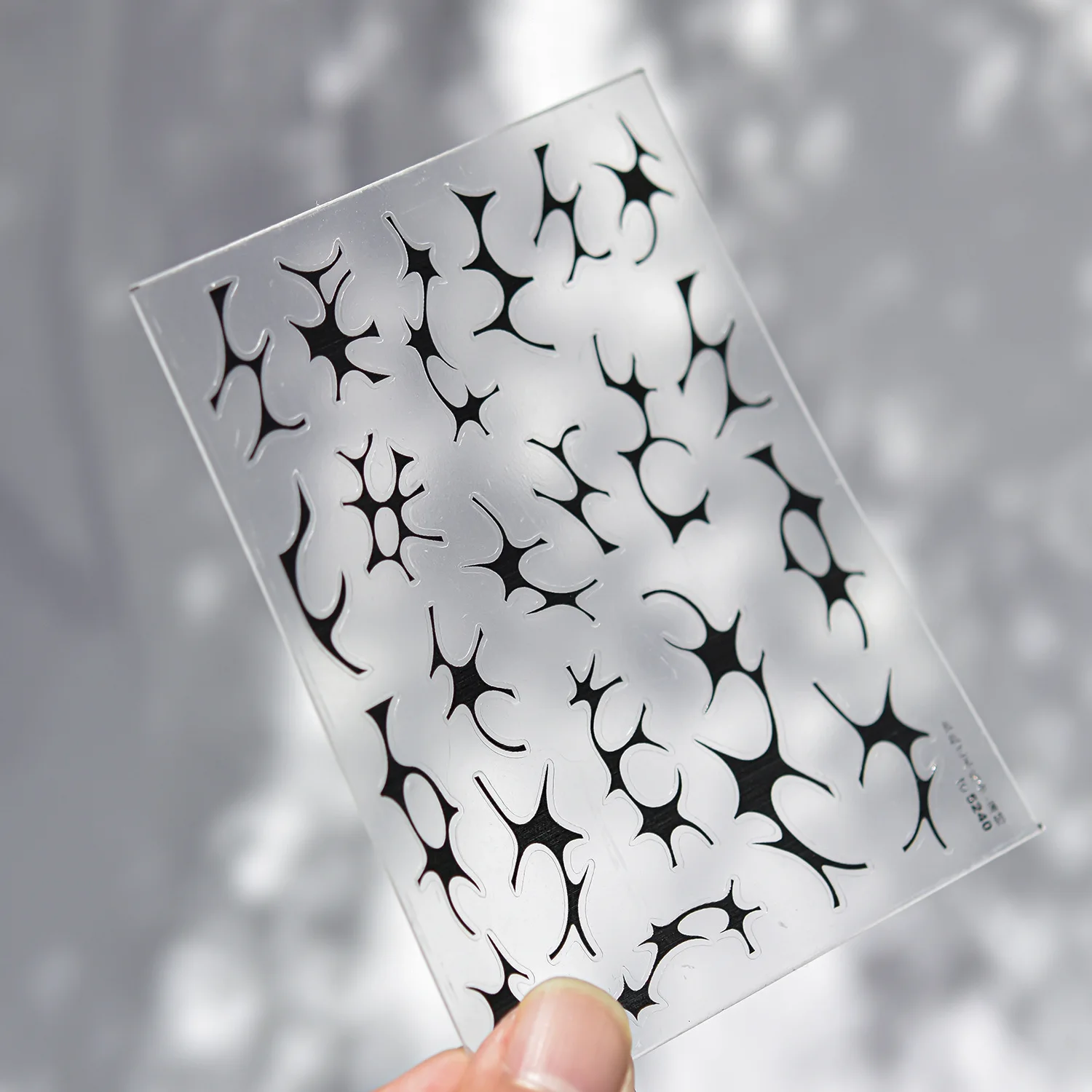 Y2K moderne minimalistische kunstlijnen nail art stickers manicure ontwerpen hoge kwaliteit zelfklevende zwart-witte sticker T-5237