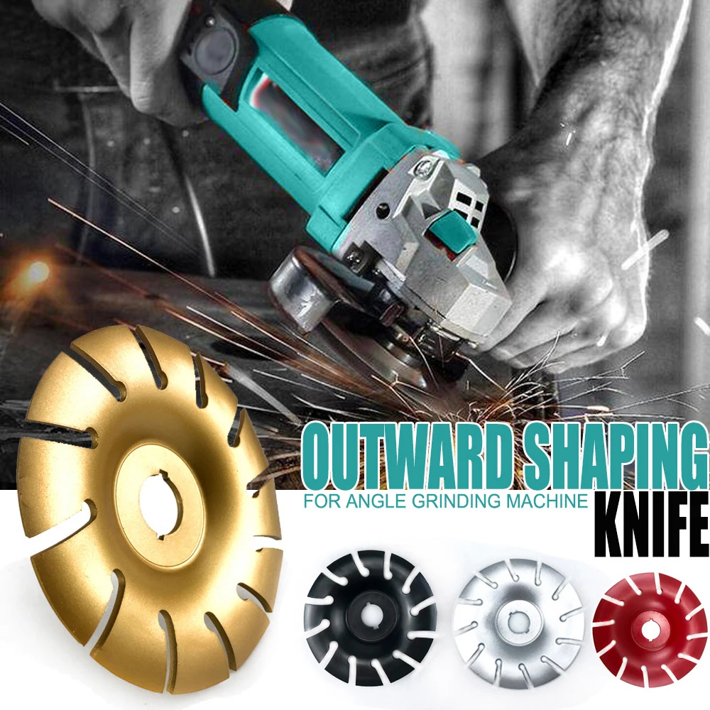 95-125 مللي متر زاوية طحن عجلة الخارجية تشكيل سكين أداة القطع المستخدمة لآلة طحن زاوية الخشب تلميع نحت لتقوم بها بنفسك أداة #1