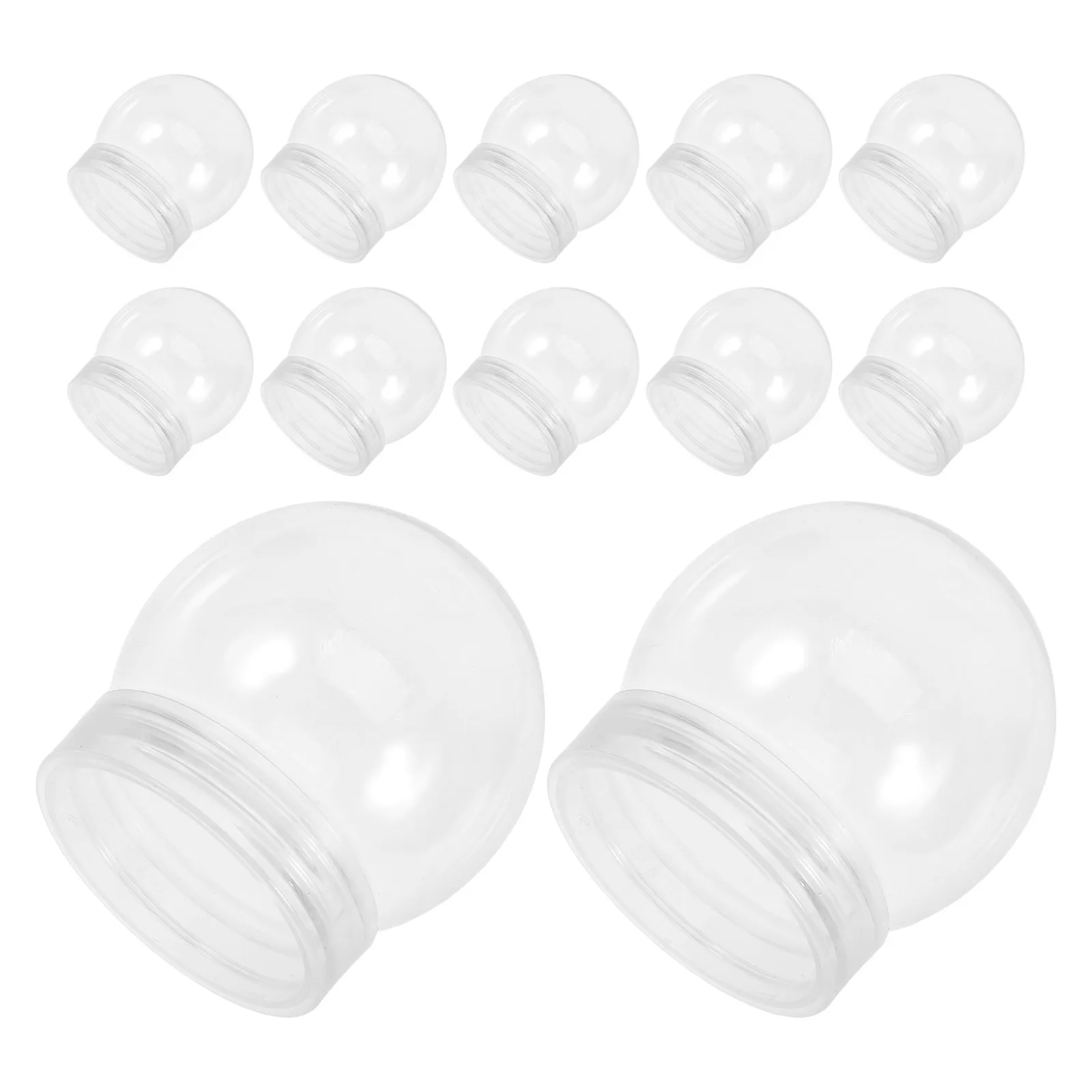 

24 шт. прозрачных пластиковых шаров-снежных глобусов для рождественских поделок, декоративные водные шары, материалы для DIY на Рождество