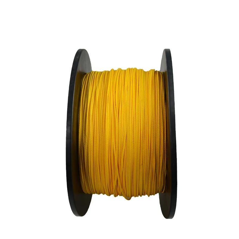 JINLI 1.2mm x 1000m, 130kgs Yellow UHMWPE Fishing Lines Speargun Ropes for Fishing