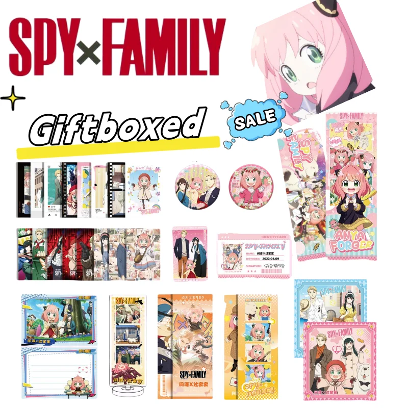 

SPY×FAMILY Anya Forger Yor Forger милый мультфильм аниме творческая личность Kawaii Bar Chirp открытка периферийные устройства проса подарочная коробка