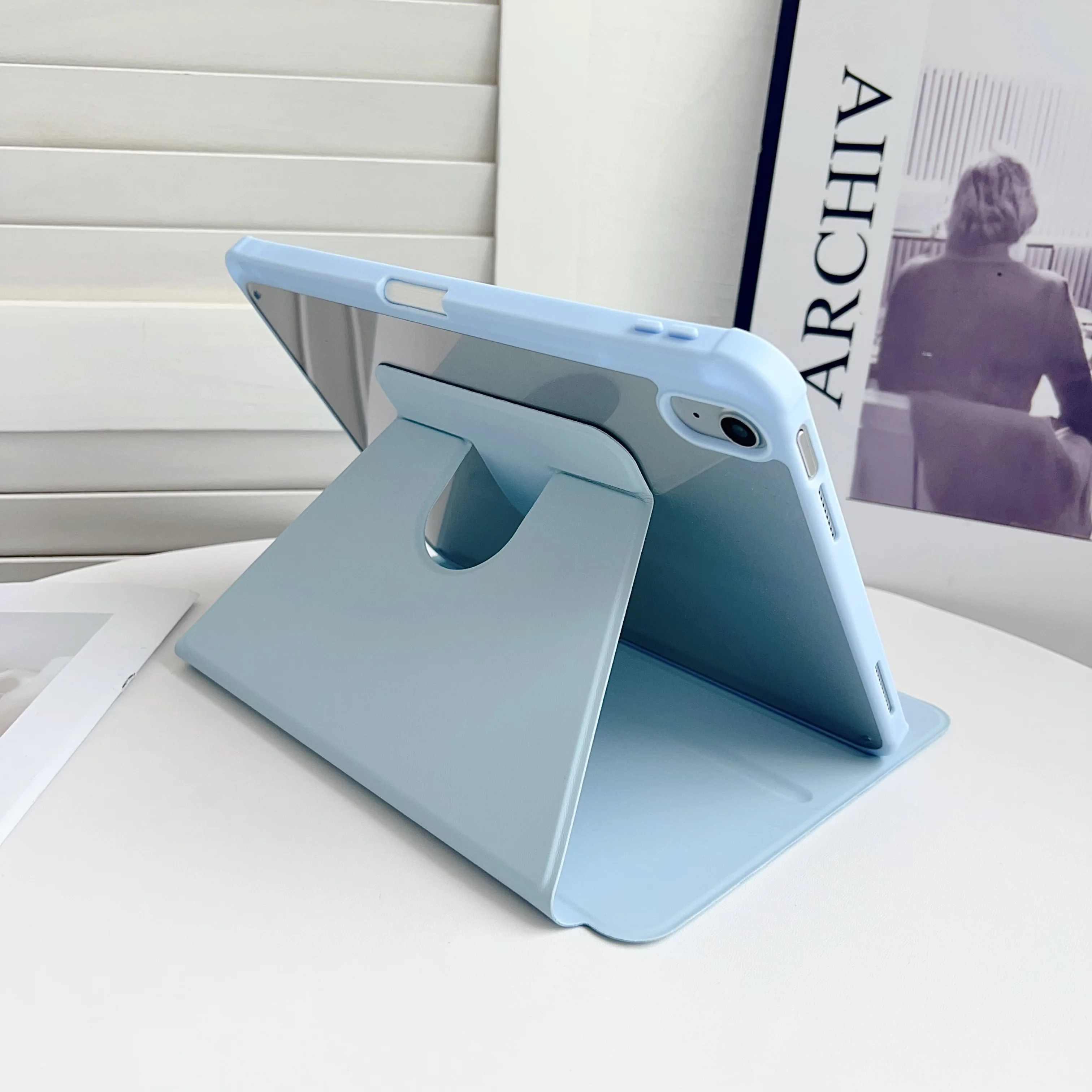

For iPad 10.2 7th 8th 9th Case iPad A16 11 10 Generation,360°Rotation Cover for iPad Pro 12.9" 13" Air 11" 2025 3 4 5 9.7 Funda