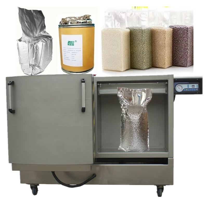 Máquina selladora al vacío de gabinete Vertical, bolsa grande DZ600, embalaje al vacío, bolsas de 50kg, DZQL-600LB para café, chile, levadura, harina en polvo