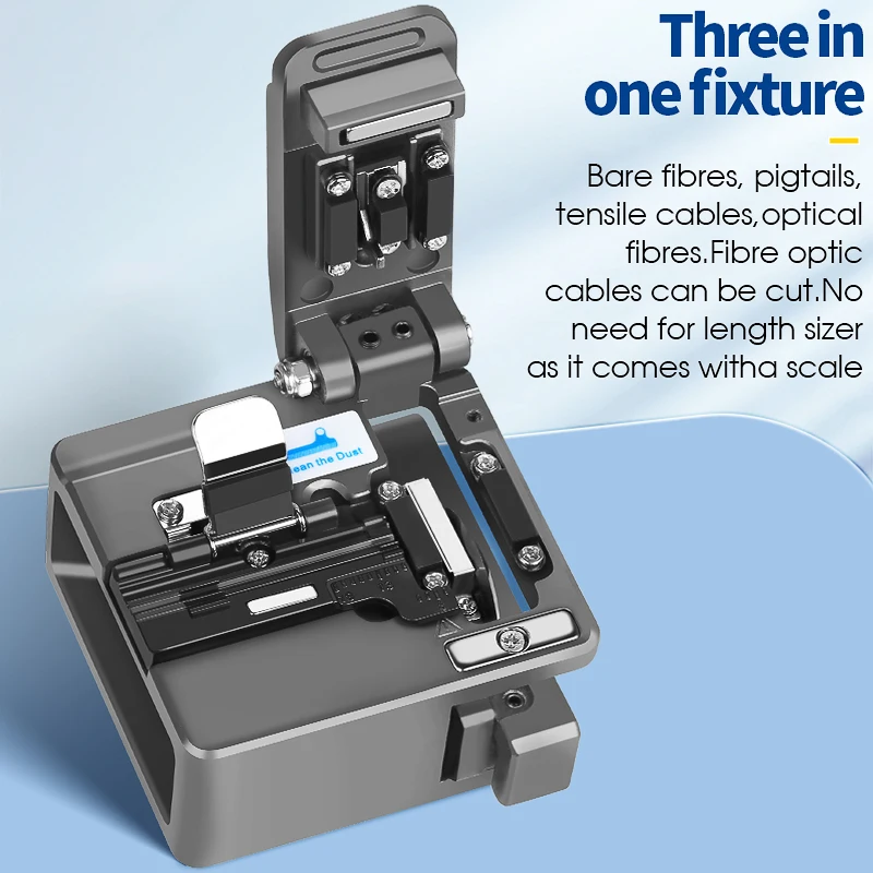 COMPTYCO S-08 Fiber Cleaver FTTH Optical Fiber Cutter Fiber Optic Cold Connection/Fusion Splicing Cable Cutting Tool