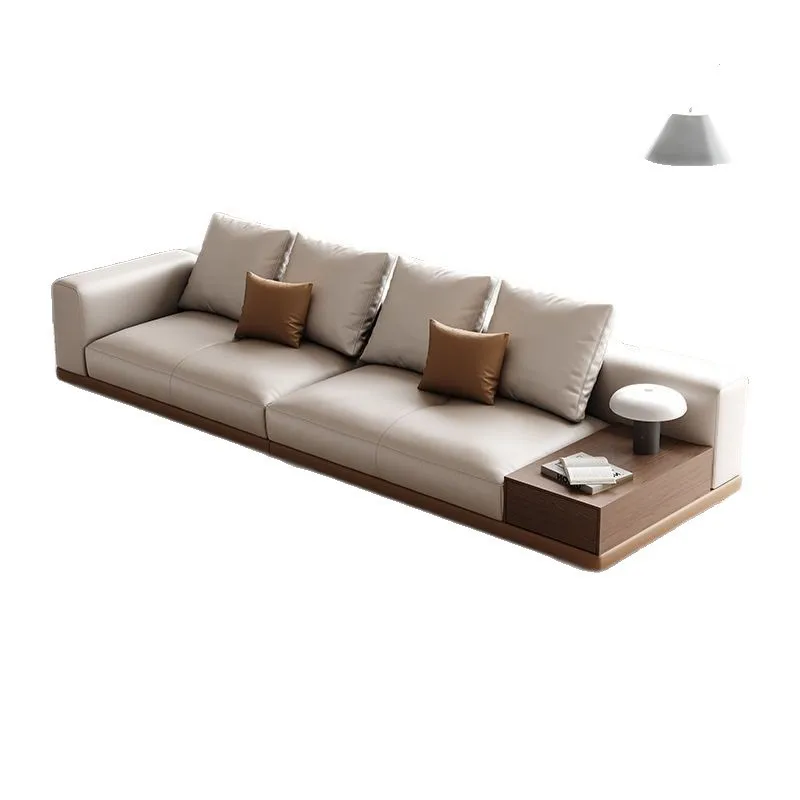 

Minimalist, straight row, sofa, modern style, simple, light luxury, large flat layer