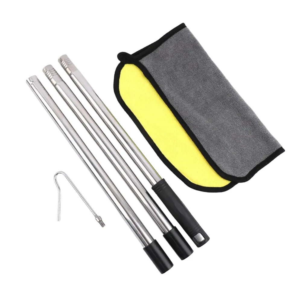 Stainless steel swimming pool vacuum cleaner hooks in 1 2m and 1 6m sizes with multiple sections for full pool cleaning access
