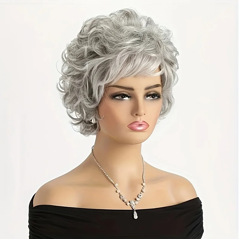 

Коричневый парик средней длины с блондными мелированиями, многослойный, натуральный, пушистый, термостойкий, из синтетических волос, для женщин