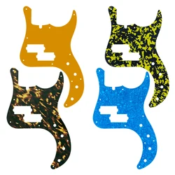 Pleroo Custom Guitar Parts -For US Fender Precision Deluxe Bass Guitar Pickguard Multicolor Selection