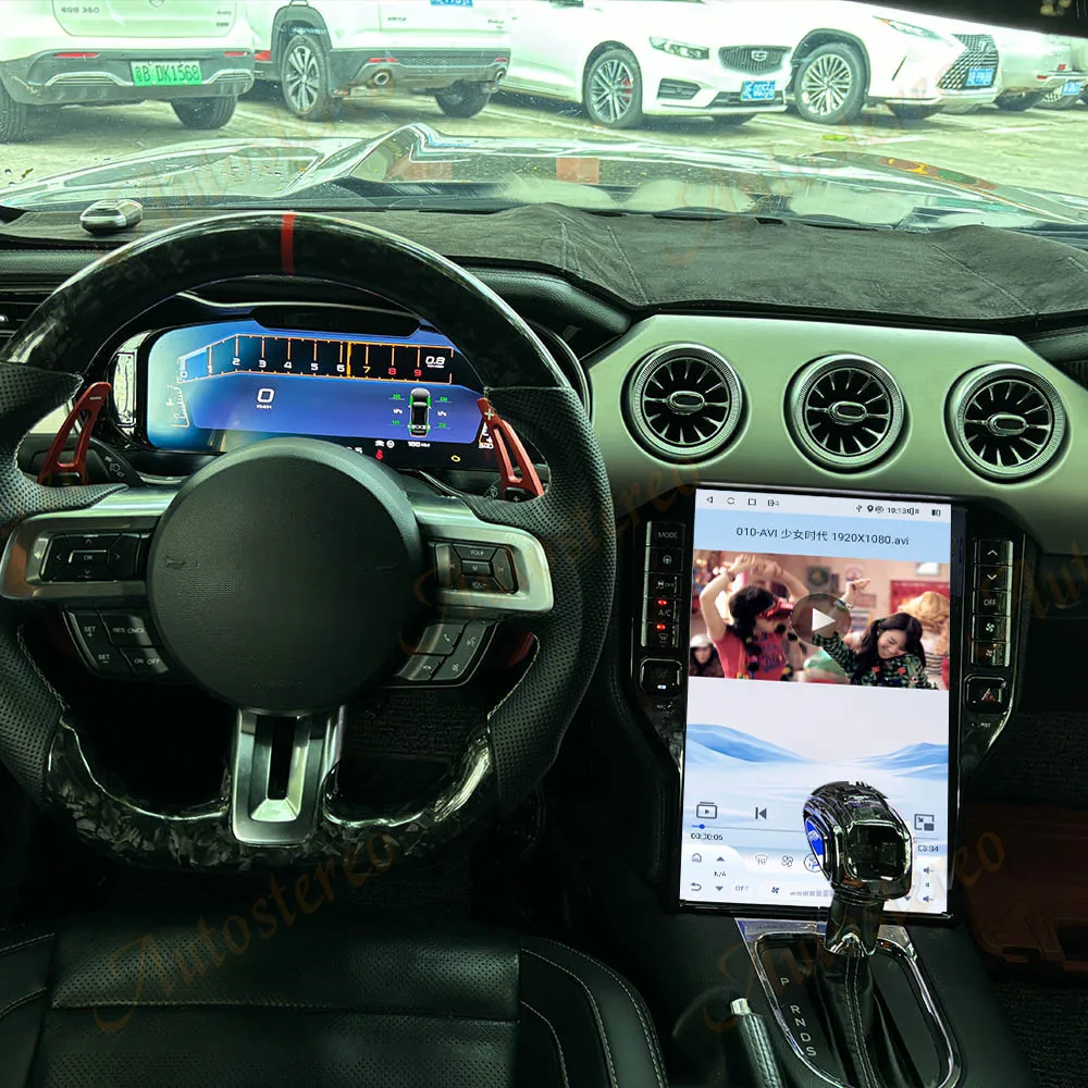 

14.5 2K Carplay Android 13 For Ford Mustang 2015-2021 Car Multimedia Player GPS Navigation Tesla Screen Head Unit Car Radio