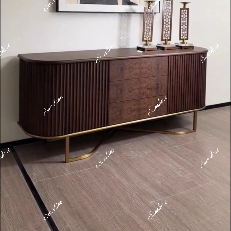 

Italian light luxury dining side cabinet modern simple living room home storage cabinet