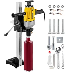 Core Drill Machine 2180W Diamond Core Drill Rig Powerful Rugged Concrete Core Drill 160MM With Stand Tool Concrete Brick Block