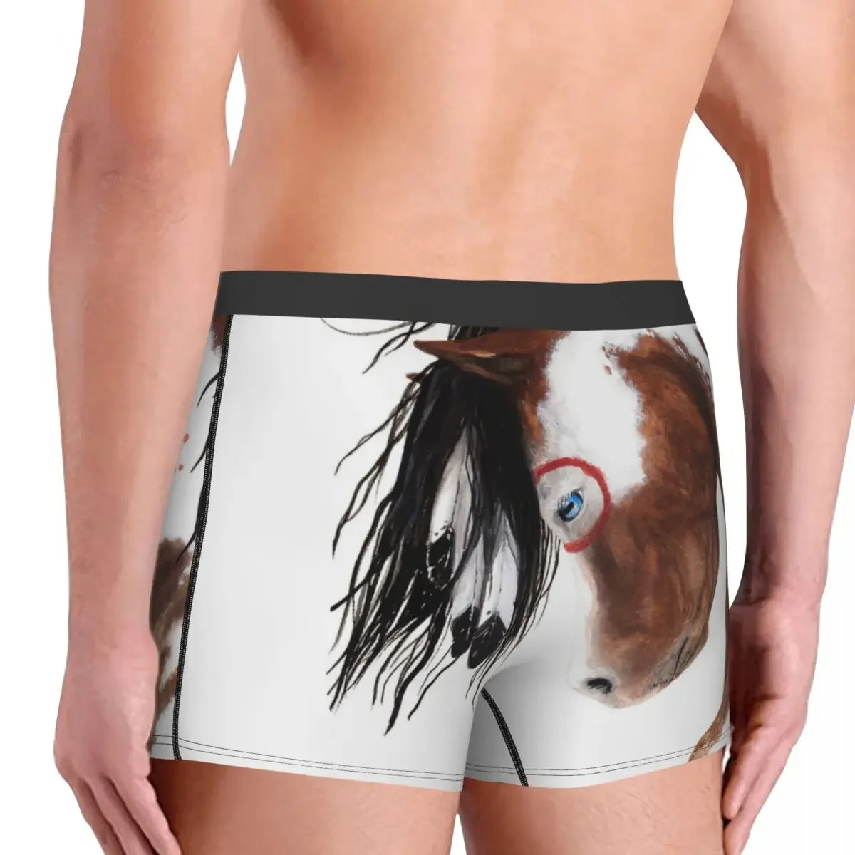 Majestic Pinto Horse Underpants Breathbale Panties Male Underwear Print Shorts Boxer Briefs image 3