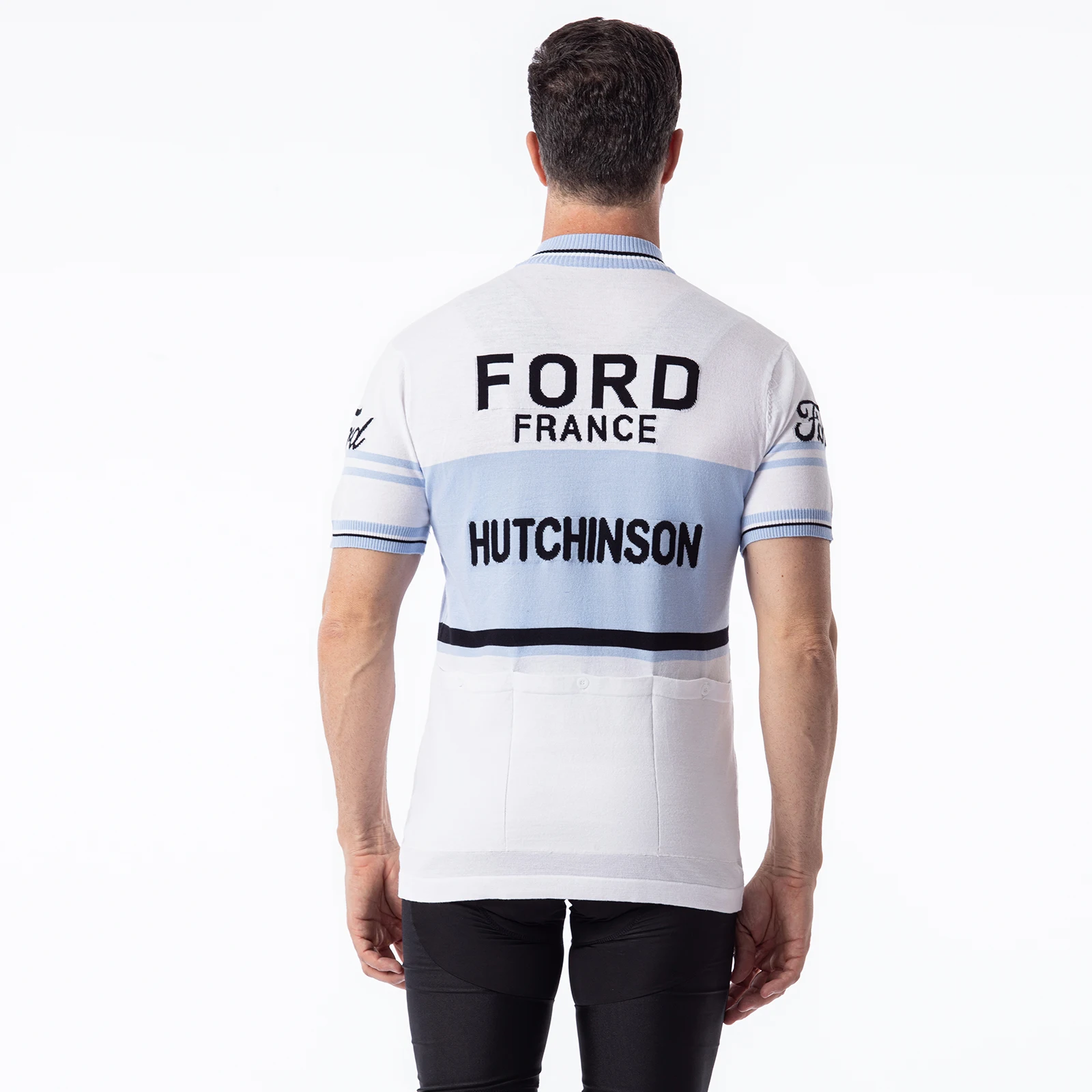 Ford France Hutchinson Merino Wool Retro Cycling Jersey