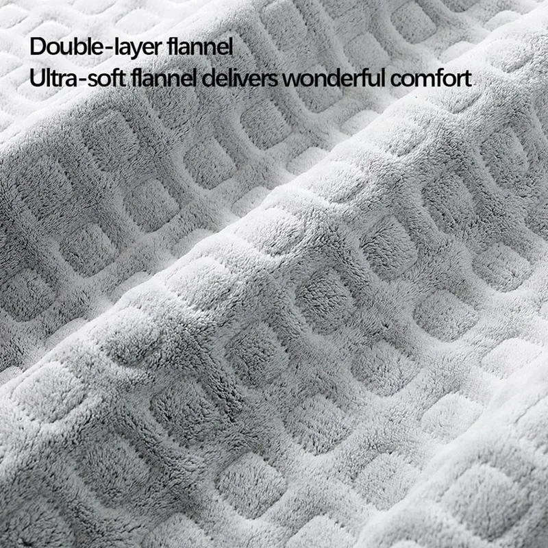 Electric Blanket Thicker Heater Single Body Warmer 152X127CM Thermostat Timing Electric Blanket EU Plug