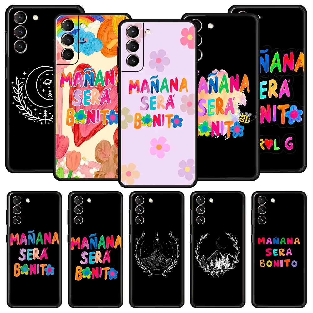 Letter Print Kangaroo Phone Case For Samsung Galaxy S24 S23 S22 S20 Ultra S21 FE 5G S10 S9 Plus S10E S8 Soft Silicone Cover