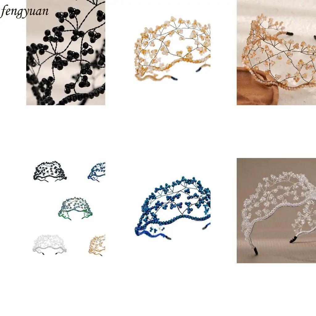 

B2QE Athystones Hair Hoop Headgiece для вечеринки на день рождения волос сцен