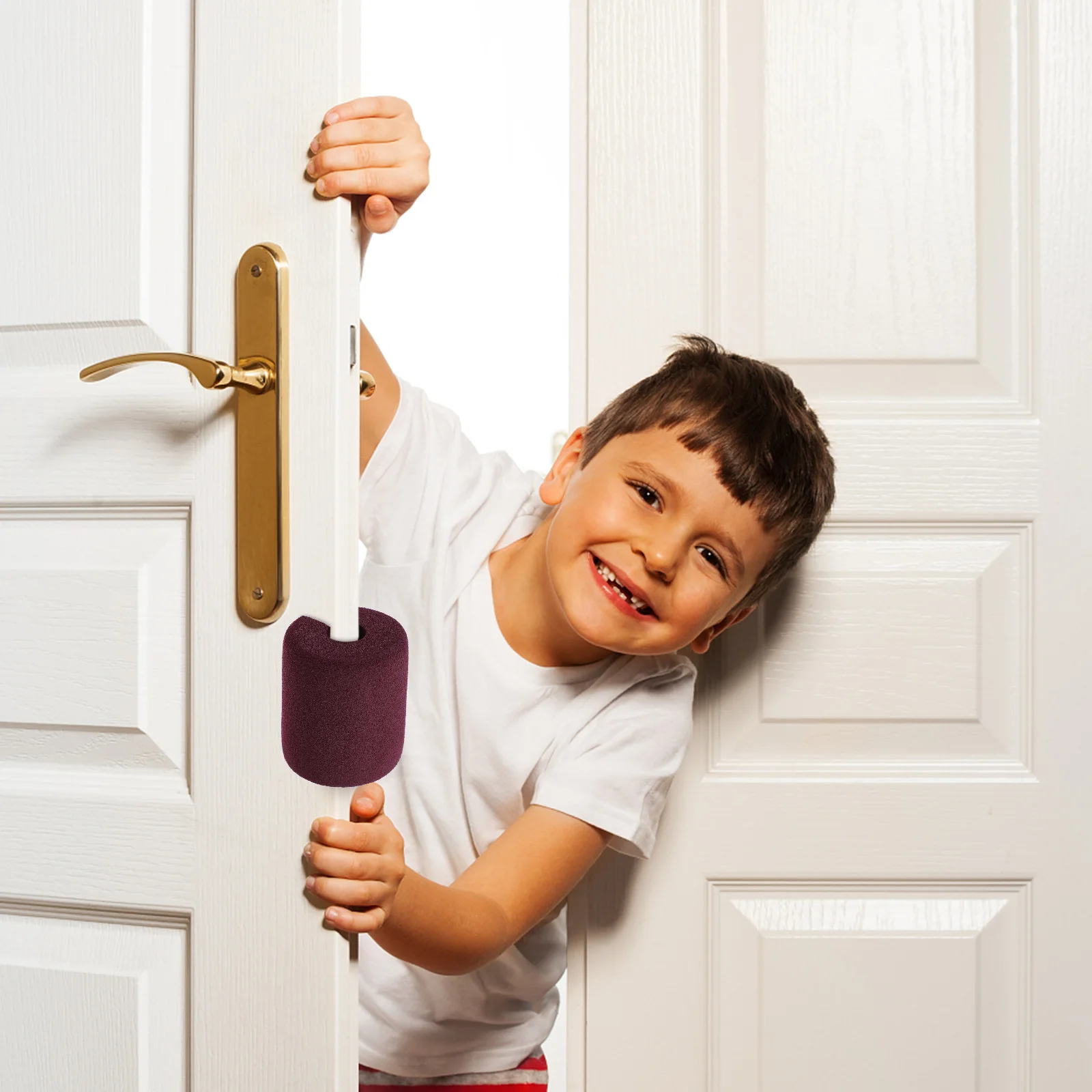 

2pcs Anti-Pinch Stopper Premium Soft Safety Door Holder For Hand Protection Finger Guard Home Door Buffer