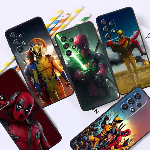 Deadpool Popular Cool Marvel For Samsung A53 A52 A33 A32 A51 A71 A21S A13 A73 A55 A22 A23 A35 A72 A54 A12 5G Black Cover