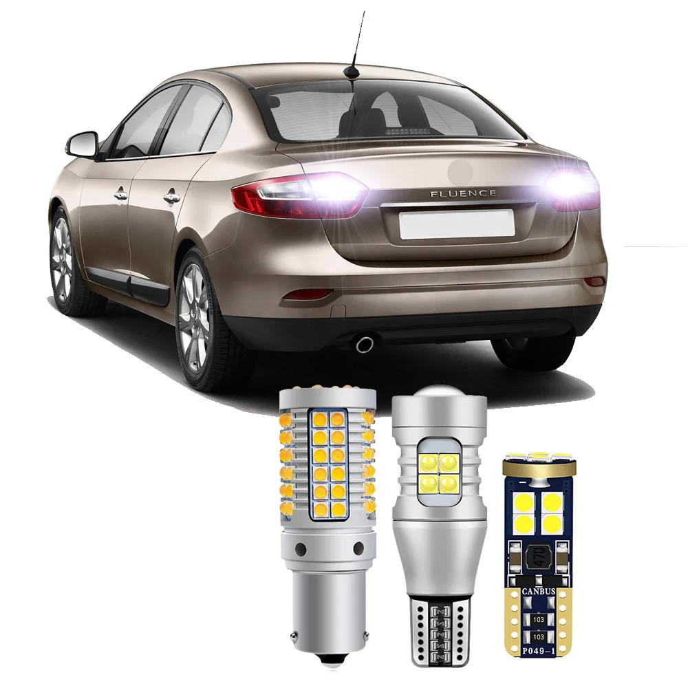 LED Bulb For Renault Fluence 2010 2011 2012 2013 2014 2015 LED Car Exterior Turn Signal Backup License Plate  Bulbs CANBUS