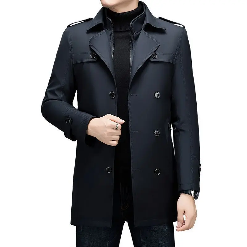 Autumn Winter Liner Detachable Men’s Trench Coats Fashion Smart Casual Double Breasted Turn Down Collar Warm Long Outerwear Men 6 Autumn Winter Liner Detachable Men's Trench Coats Fashion Smart Casual Double Breasted Turn Down Collar Warm Long Outerwear Men 6