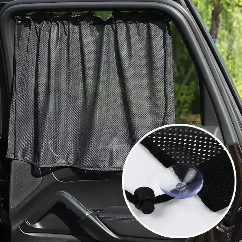 Summer Car Sunshade Curtains , Blocks UV Rays, Keeps Interior Cool, and Protects from Fading - Durable and Easy to Install