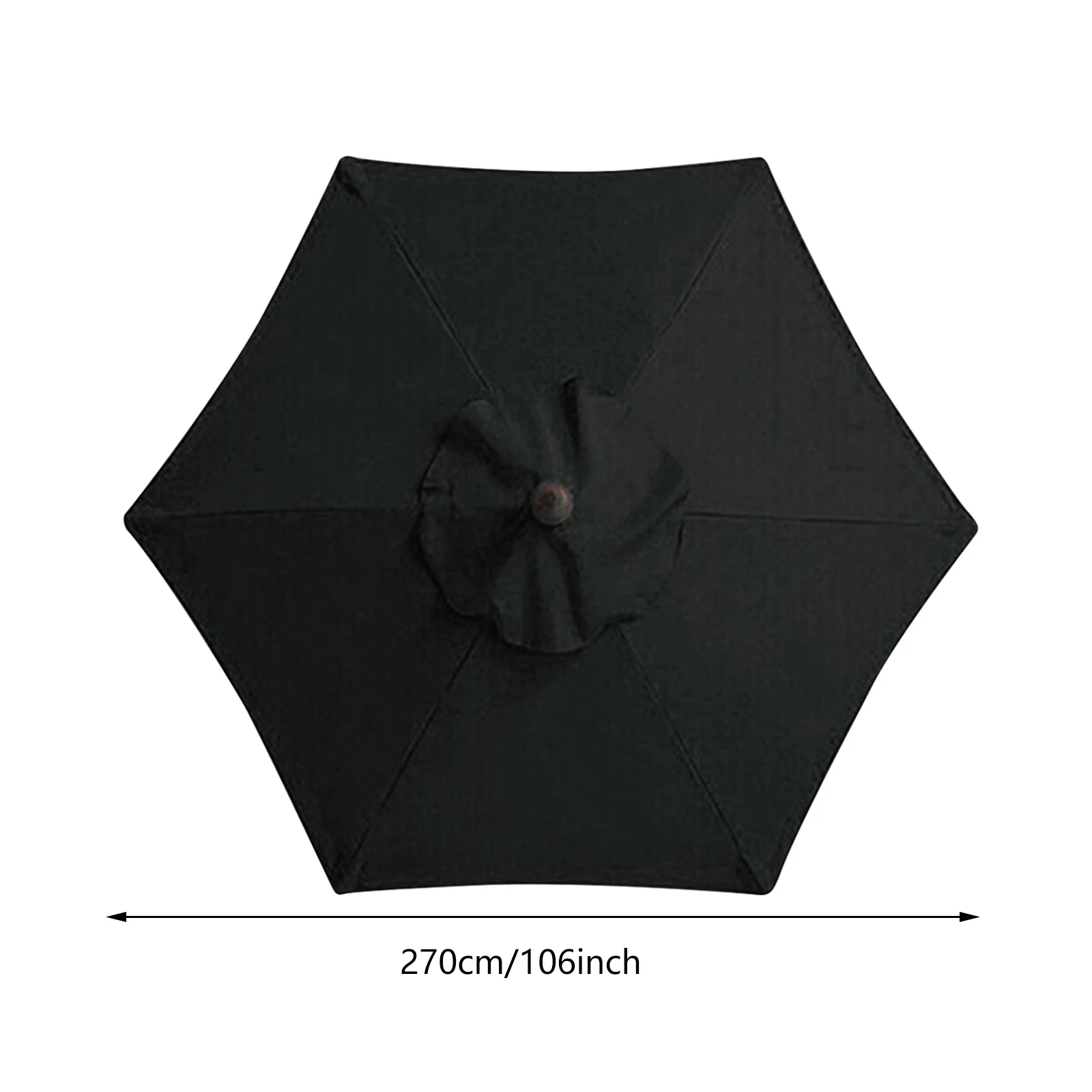 6/8 Bones Polyester Sunshade Cloth Outdoor Patio Umbrella Surface Replacement Cloth Rainproof Sunshade Cloth 우산 덮개