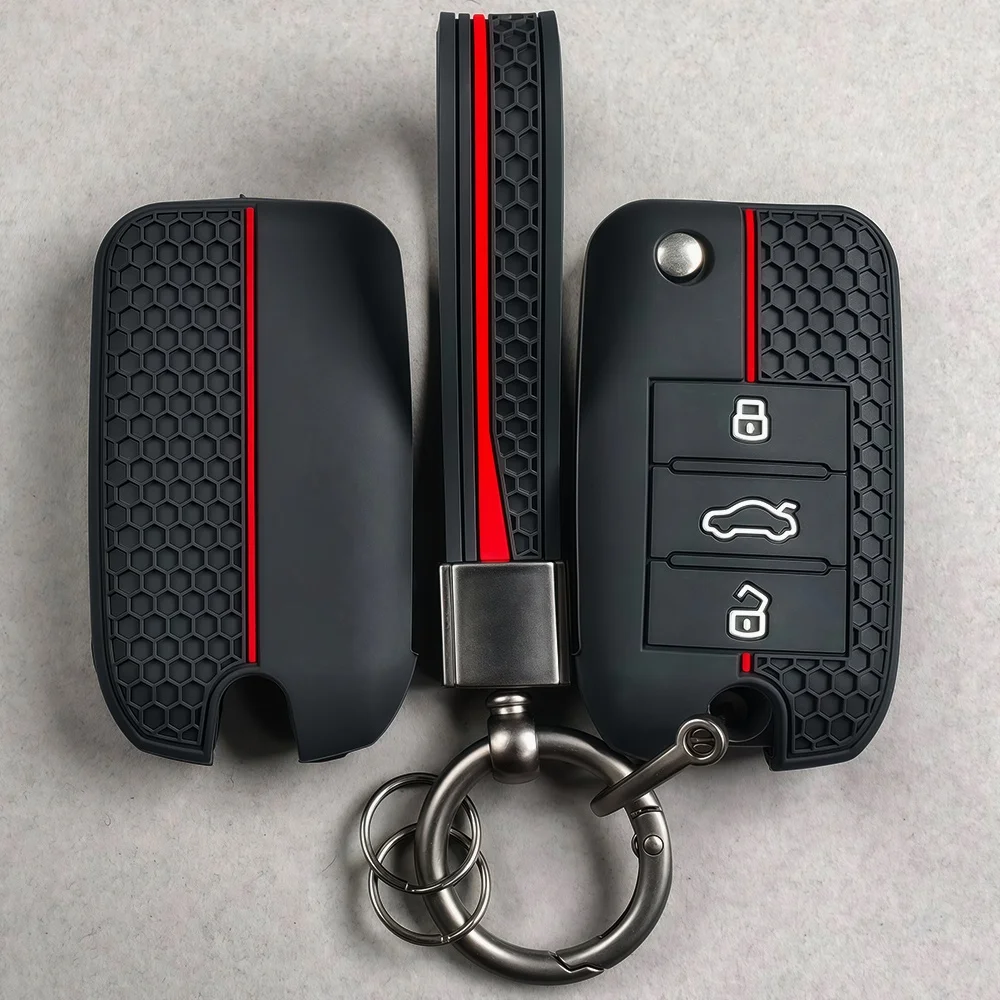 3-Tasten Silikon Autoschlüssel-Schutzhülle für Roewe RX5 MG3 MG5 MG6 MG7 MG ZS GT GS 350 360 750 Schlüsselgehäuse Zubehör