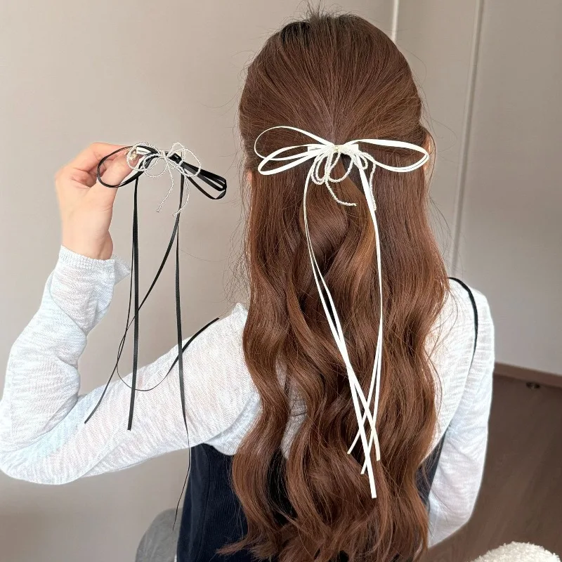 

Pearl Bow Tassel Hair Clip 2026 Cute Elegant Barrettes for Girls Sweet Princess Style Hair Accessories for Travel Photo Daily